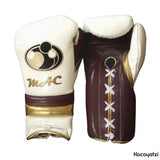 Grant Cream and Chocolate Boxing Gloves with Gold Cuff