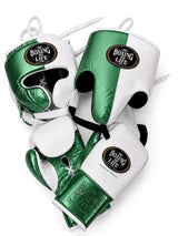 No Boxing No Life Green and White Two-Tone Sparring Set