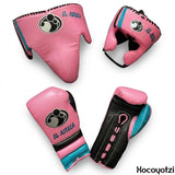 Grant Pink Boxing Set, Black Palm and Aqua Trim