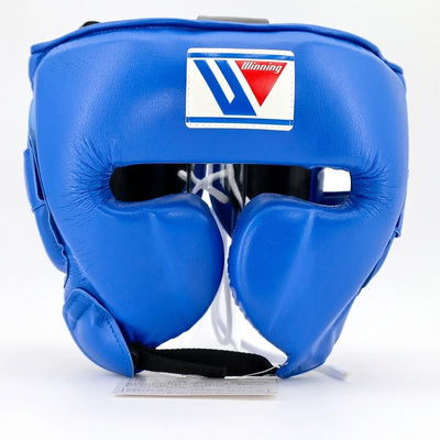 Winning Royal Blue Headgear, Open-Face Cheek Protector