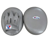 Winning All-Gray Curved Focus Mitts, One-Size Pair