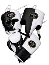 No Boxing No Life Monochrome Split Set, 6 oz to 18 oz Lace-Up Gloves
