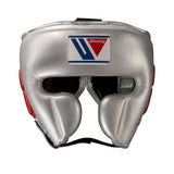 Winning Metallic Silver Headgear with Red Lining