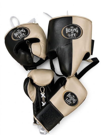 No Boxing No Life Black and Cream Two-Tone Boxing Set