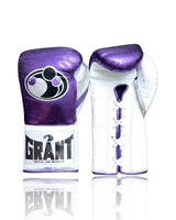 Grant Metallic Purple Boxing Gloves, White Palm and Laces
