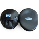 Winning Dark Gray and Black Focus Mitts, Curved Pad Pair
