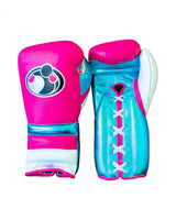 Grant Hot Pink and Turquoise Boxing Gloves, 6 oz to 18 oz