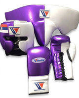 Winning Metallic Purple and White Split Set for Sparring
