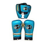 Grant Sky Blue Metallic Set with Gold Accents