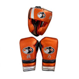 Grant Metallic Orange Set with Silver Cuff, Gloves and Headgear