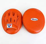 Winning Orange Focus Mitts, Bright Curved Coaching Pads
