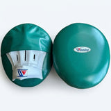 Winning Emerald Green Focus Mitts with White Palm