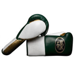 No Boxing No Life Forest Green and White Gloves, Gold Thumb