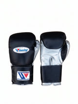 Winning Black and Silver Velcro Gloves MS-600