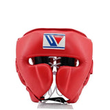 Winning Red Headgear, Compact Cheek-Protector Fit for Sparring