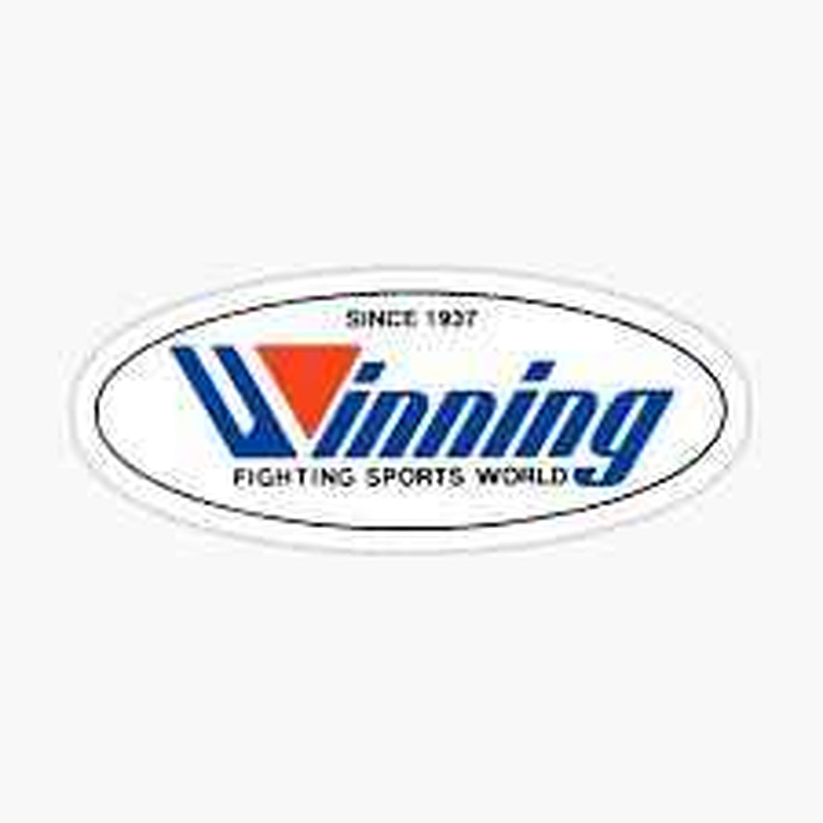 Winning MS-600 black boxing gloves with white laces and red, white and blue W logo on the cuff - palm and closure detail