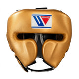 Winning Metallic Bronze-Gold Headgear with Cheek Protectors