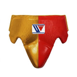 Winning Metallic Gold and Red Split Groin Guard