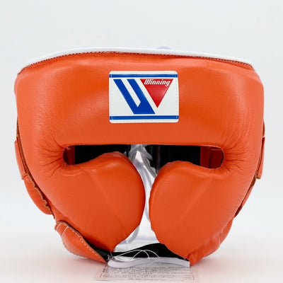 Winning Orange Headgear, Cheek Protector Style for Sparring