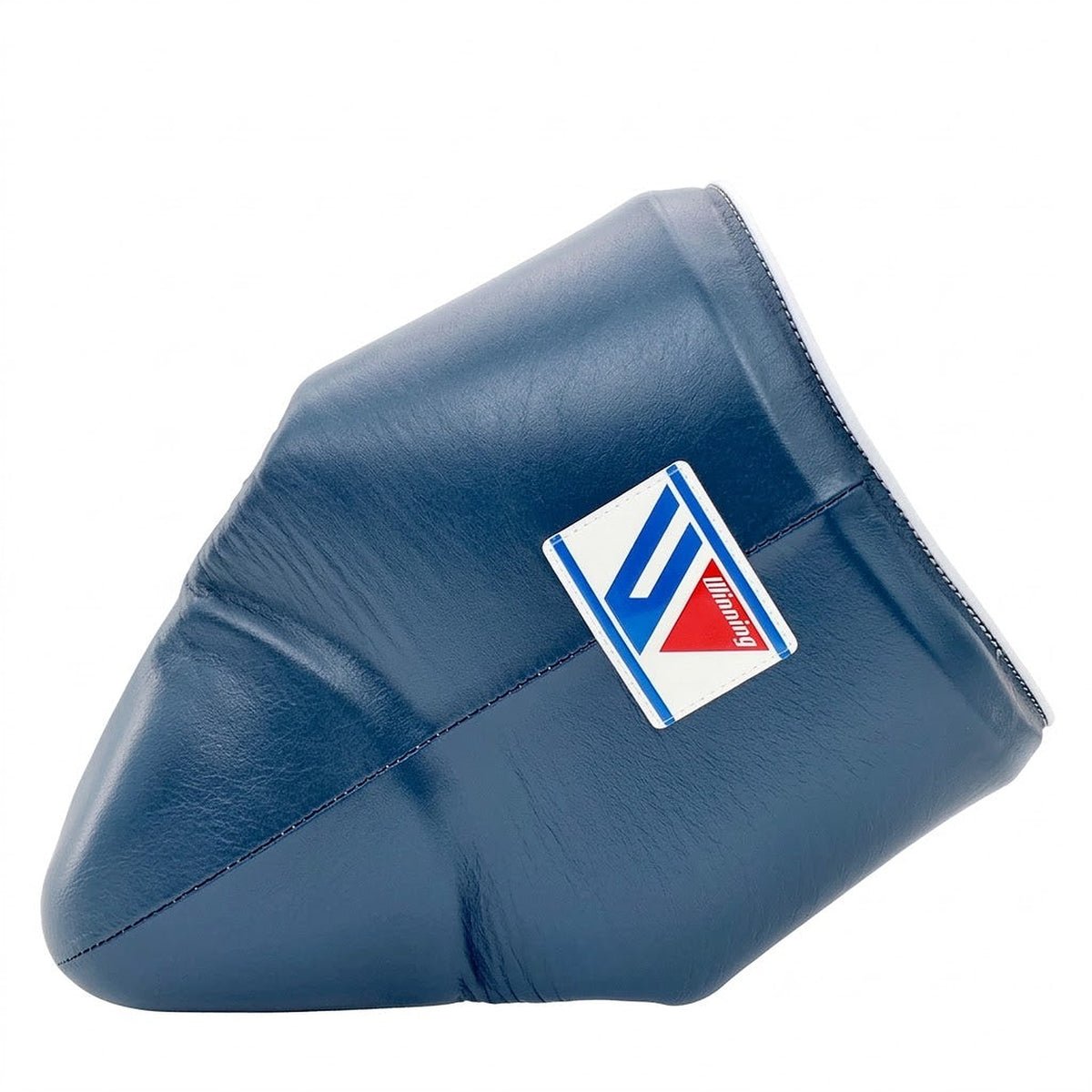 Winning slate blue-gray groin guard with wide waistband and padded cup in a muted tone