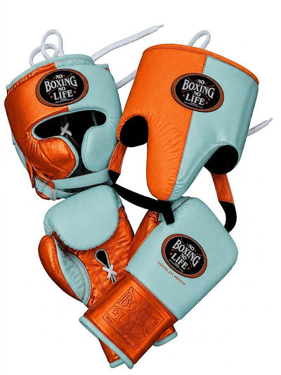 No Boxing No Life Mint & Metallic Orange Two-Tone Sparring Set
