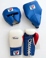 Winning Royal Blue Set with White Gloves and Red Thumb Detail